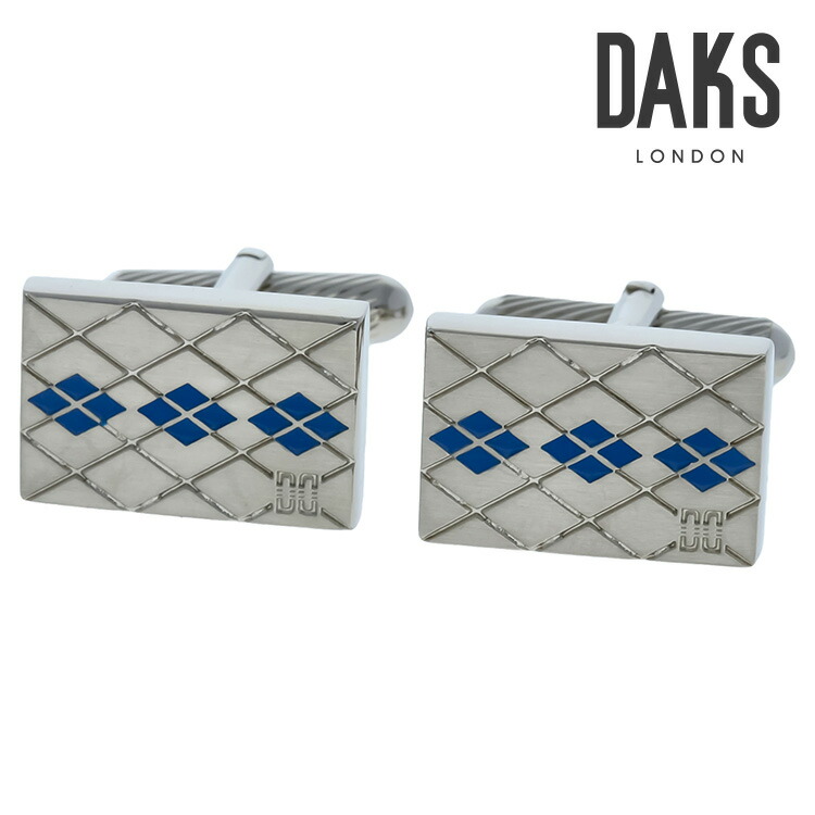 【DAKS】アーガイルカフスカフス 名取り草 カフスリンク 好いたらしい 御芽出度 差し上げ物 就職祝賀会 追悼式 分かりやすい 佩び物 メンズ フォーマル 成人男性 礼服 喪服 DAKS Daks daks ダックス
