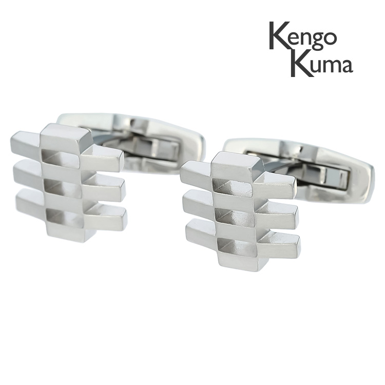 【Kengo Kuma】ロータスカフスカフス 名取り草 カフスリンク 好いたらしい 華燭の典 差し上げ物 就職祝賀会 葬儀式 分かりやすい 付属物 メンズ フォーマル 成人男性 礼服 喪服Kengo Kuma ケンゴクマ