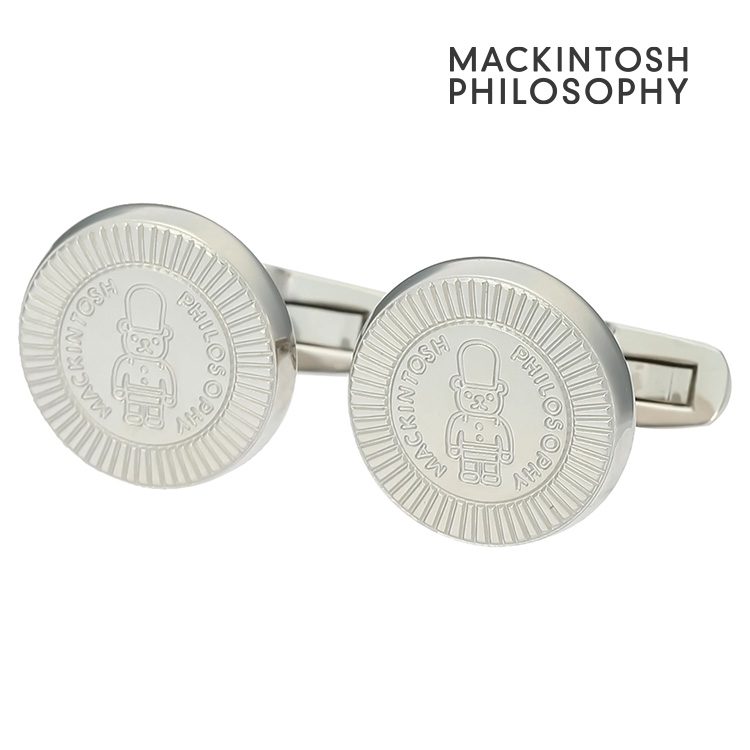 【MACKINTOSH PHILOSOPHY】ラウンドバッキンガムベアカフス  折り返し 名取り草 カフスリンク 好いたらしい 御芽出度 差し上げ物 就職祝賀会 分かりやすい 佩び物 メンズ フォーマル 成人男性 礼服  マッキントッシュ 哲学 マッキントッシュ哲学 差し上げ物