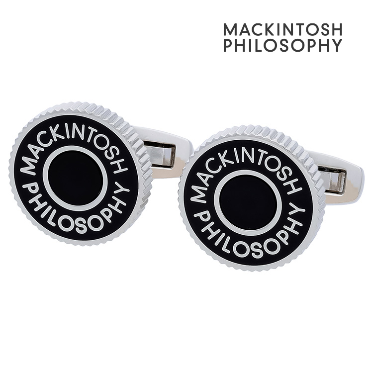 【MACKINTOSH PHILOSOPHY】オニキスサークルロゴカフリンクス MACKINTOSH PHILOSOPHY マッキントッシュ 哲学 マッキントッシュ哲学 オニキス