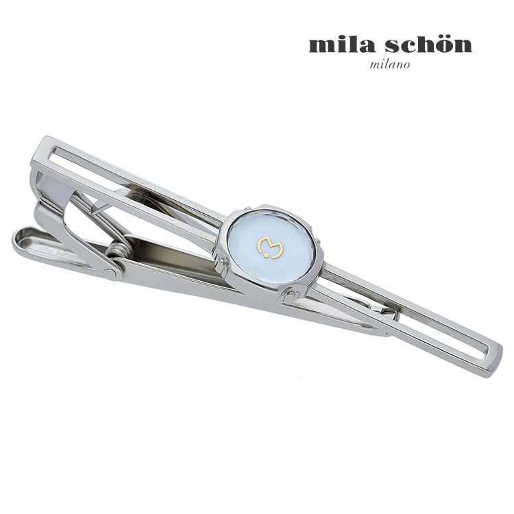 【mila schon】ウォッチライクフレームシェルタイピン ホワイト可愛い ネクタイピン 結婚式 卒業式 就活 プレゼント 就職祝い 葬式 タイピン シンプル アクセサリー メンズ フォーマル 男性 礼服 喪服 スーツ アクセサリー アクセ ミラショーン ミラ ショーン 白蝶貝｜カフスギャラリー　店
