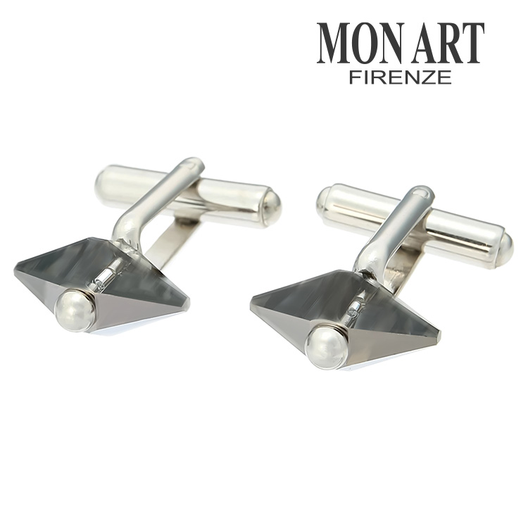 【MONART】ダイヤモンドシェイプカフスカフス 名取り草 カフスリンク 好いたらしい 御芽出度 差し上げ物 就職祝賀会 追悼式 分かりやすい 佩び物 メンズ フォーマル 成人男性 礼服 喪服 MONART モン作物 硝子