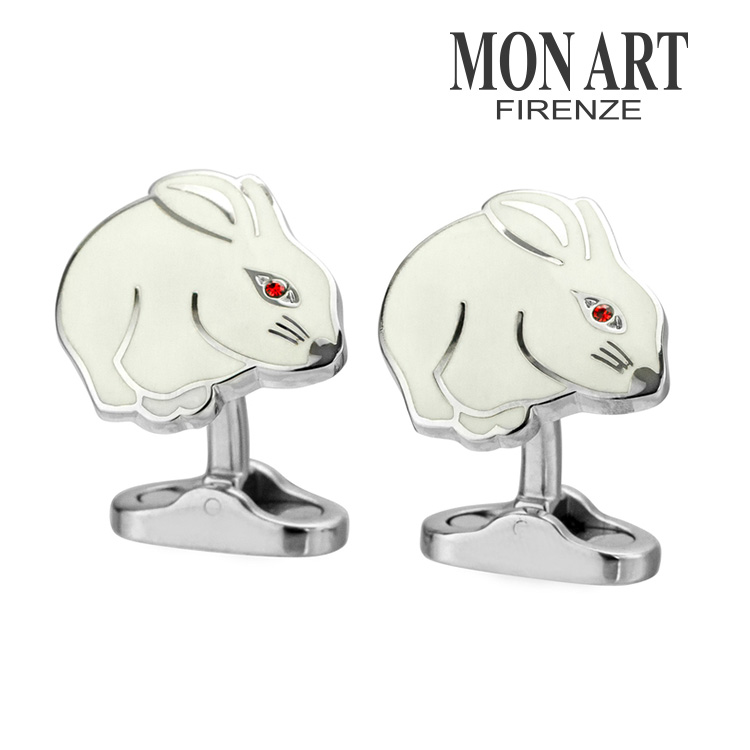 【MONART】ラビットカフスカフス 名取り草 カフスリンク 好いたらしい 華燭の典 差し上げ物 就職祝賀会 葬儀式 分かりやすい 付属物 メンズ フォーマル 成人男性 礼服 喪服 MONART モン工芸