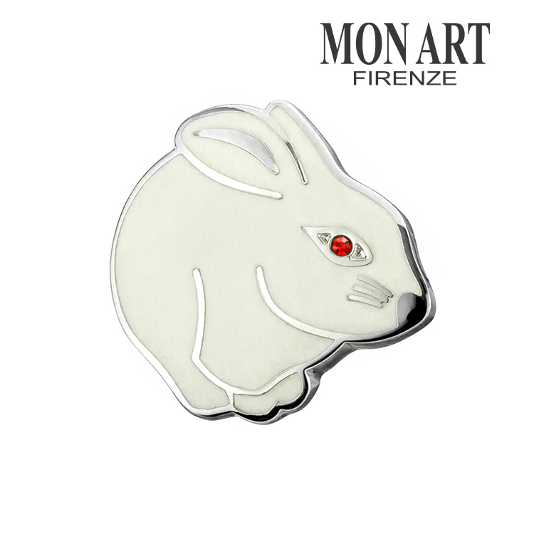 【MONART】ラビットピンズ ピンズ ピンバッジ 飾り 方 男の子 ブランド おしゃれな 付け方 誕生日 ギフト プレゼント 就職祝い シンプル アクセサリー メンズ フォーマル 男性 MONART モンアート