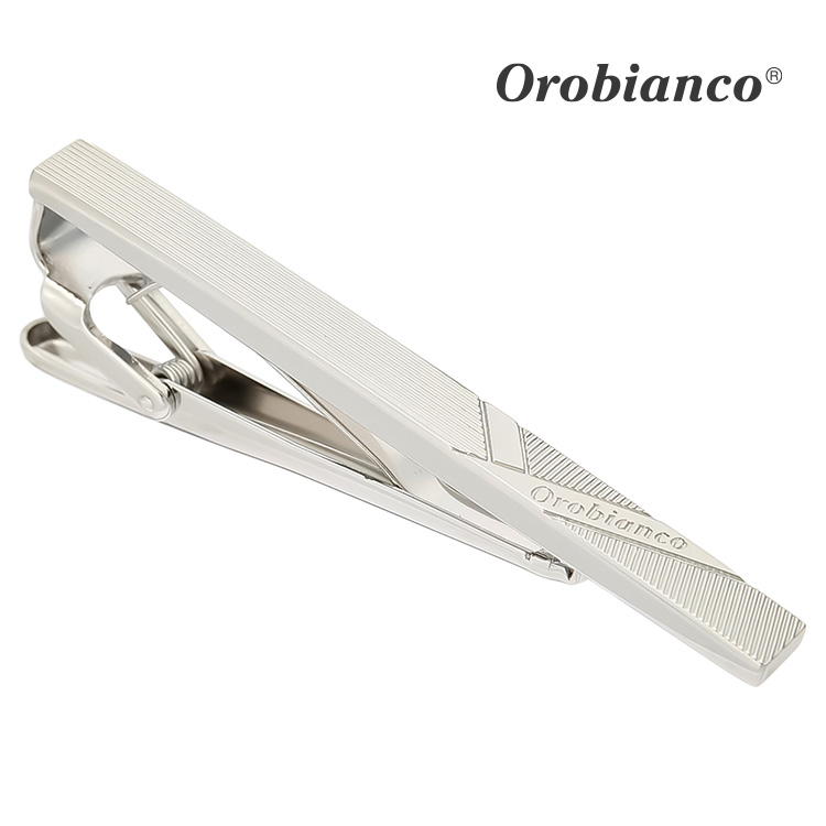 【Orobianco】ワイラインタイピン 可愛い ネクタイピン 結婚式 卒業式 就活 プレゼント 就職祝い 葬式 タイピン シンプル アクセサリー メンズ フォーマル 男性 礼服 喪服 スーツ アクセサリー アクセ Orobianco オロビアンコ