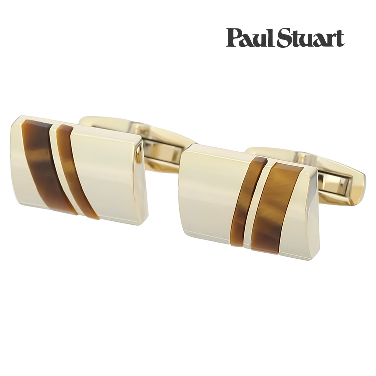 【Paul Stuart】ダブルラインタイガーアイカフスカフス 名取り草 カフスリンク 好いたらしい 御芽出度 差し上げ物 就職祝賀会 追悼式 分かりやすい 佩び物 メンズ フォーマル 成人男性 礼服 喪服 Paul Stuart 極点スチュアート 極点・スチュアート 極点 スチュアート