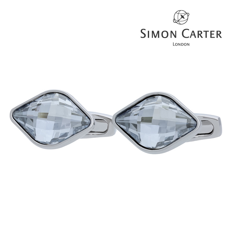 【SIMON CARTER】ロンバスシェイプカフス クリアカラーカフス 名取り草 カフスリンク 好いたらしい 御芽出度 差し上げ物 就職祝賀会 分かりやすい 佩び物 メンズ フォーマル 成人男性 礼服 SIMON CARTER サイモンカーター サイモン カーター