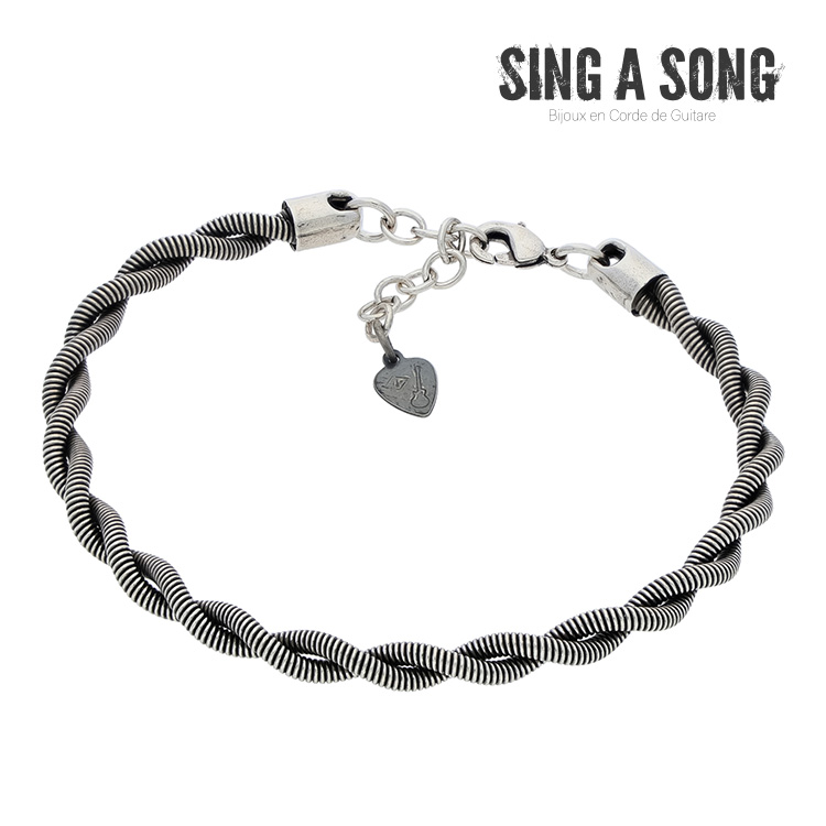 【SING A SONG】ラップアラウンドブレスレット バングル ブレスレット 可愛い プレゼント シンプル アクセサリー メンズ 男性 レディース 女性 ギフト ギター 弦 ストリングス SING A SONG シング ア ソング