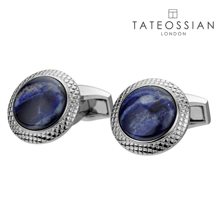 【TATEOSSIAN】ラウンドソーダライトカフス カフス ボタン カフスボタン 可愛い 結婚式 プレゼント シンプル アクセサリー メンズ フォーマル 男性 tateossian タテオシアン ノットカフス