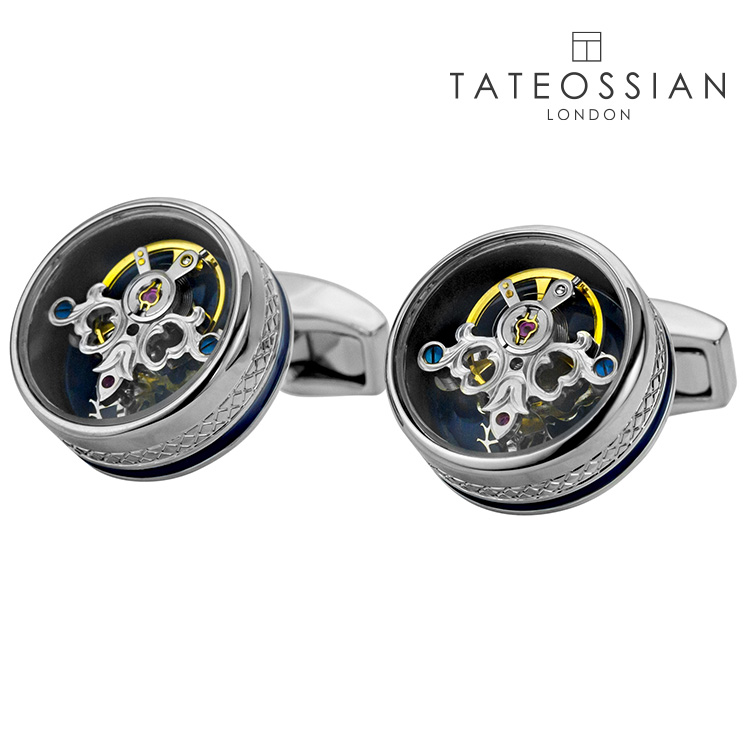 【TATEOSSIAN】トゥールビヨンカフスカフス 名取り草 カフスリンク 好いたらしい 華燭の典 差し上げ物 就職祝賀会 葬儀式 分かりやすい 付属物 メンズ フォーマル 成人男性 礼服 喪服 tateossian タテオシアン