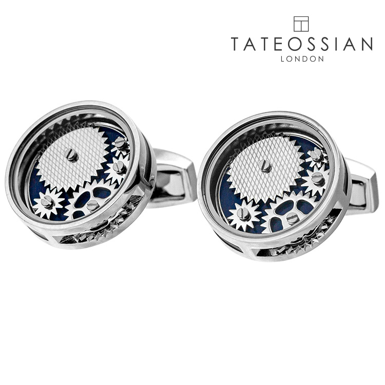 【TATEOSSIAN】メカニカルカールセルギアカフスカフス 名取り草 カフスリンク 好いたらしい 華燭の典 差し上げ物 就職祝賀会 葬儀式 分かりやすい 付属物 メンズ フォーマル 成人男性 礼服 喪服 tateossian タテオシアン