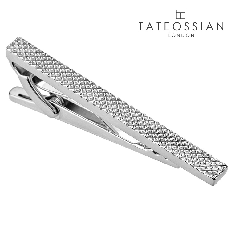 【TATEOSSIAN】ダイヤモンドカットタイピン可愛い ネクタイピン 結婚式 卒業式 就活 プレゼント 就職祝い 葬式 タイピン シンプル アクセサリー メンズ フォーマル 男性 礼服 喪服 スーツ アクセサリー アクセ tateossian タテオシアン|カフスギャラリー 店