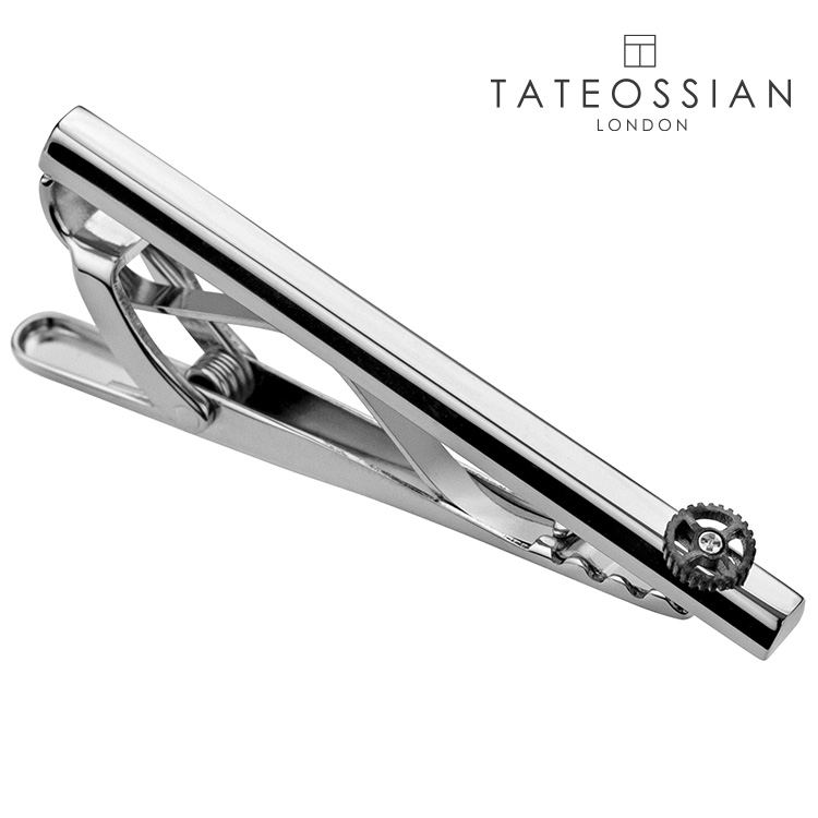 【TATEOSSIAN】ブラッシュドギアタイピン好いたらしい タイピン 御芽出度 卒式 就活 差し上げ物 就職祝い事 葬儀式 タイ王国いの一番 分かりやすい 添え物 メンズ フォーマル 成人男性 礼服 喪服 背広 添え物 アクセ tateossian タテオシアン