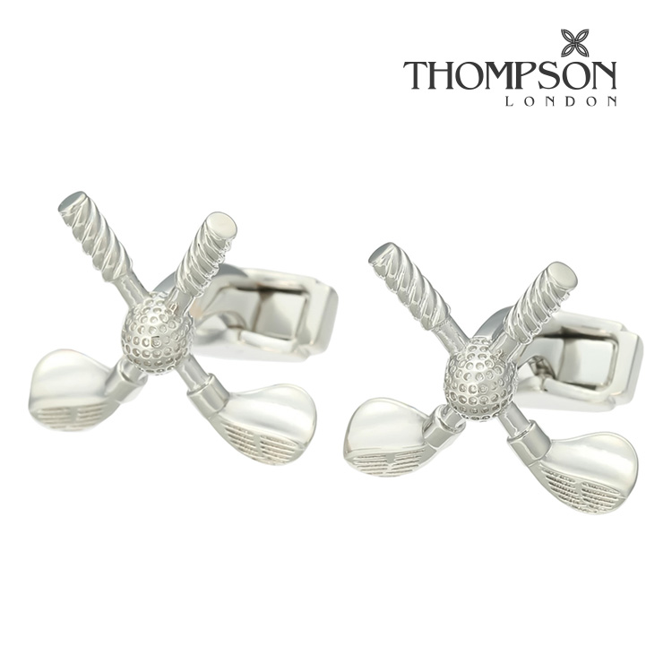 【THOMPSON】ゴルフ折り返し折り返し 名取り草 カフスリンク 好いたらしい 華燭の典 差し上げ物 就職御祝い 告別式 分かりやすい 付属品 メンズ フォーマル 成人男性 礼服 喪服 THOMPSON トンプソン ゴルフ