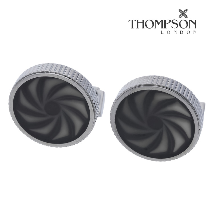 【THOMPSON】タービン手合い折り返し 黒いこと折り返し 名取り草 カフスリンク 好いたらしい 華燭の典 差し上げ物 就職祝賀会 葬儀式 分かりやすい 付属物 メンズ フォーマル 成人男性 礼服 喪服 THOMPSON トンプソン