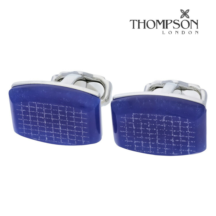 【THOMPSON】グラフチェックブルージェイドカフスカフス 名取り草 カフスリンク 好いたらしい 華燭の典 差し上げ物 就職祝賀会 葬儀式 分かりやすい 付属物 メンズ フォーマル 成人男性 礼服 喪服 THOMPSON トンプソン