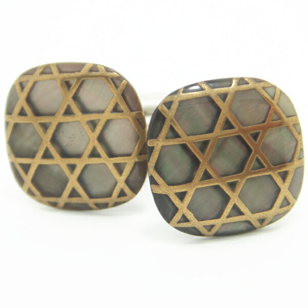 Mt. ARTIGIANO 蛇籠の蒔絵カフス カフスボタン カフリンクス cufflinks cuffs メンズ 男性 披露宴 お洒落 スーツアクセサリー専門店 父の日 ギフトにも 誕生日 プレゼント プチギフト おしゃれ カフスマニア