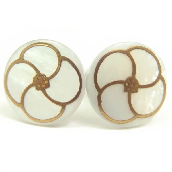 Mt. ARTIGIANO お花の白蝶貝蒔絵カフス カフスボタン カフリンクス cufflinks cuffs メンズ 男性 誕生日 プチギフト お祝い パーティー 結婚式 披露宴 敬老の日 スーツアクセサリー専門店 父の日 ギフトにも ブライダル 披露宴 二次会 お呼ばれ おしゃれ カフスマニア