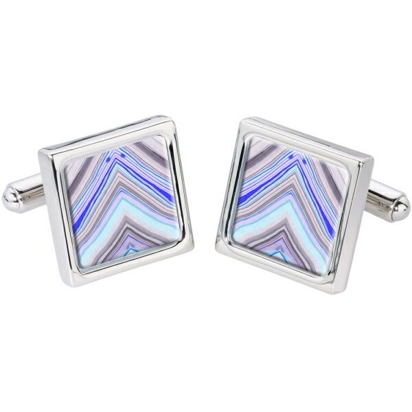 SoniaSpencer V字ストライプ ブルー カフス カフスボタン カフリンクス cufflinks cuffs メンズ 男性 披露宴 お洒落 スーツアクセサリー専門店 父の日 ギフトにも 誕生日 プレゼント プチギフト おしゃれ カフスマニア