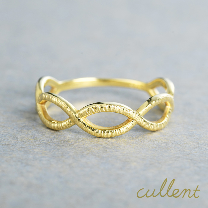 オイルペイント cullent ピンキーリング 18金 18k 指輪 地金