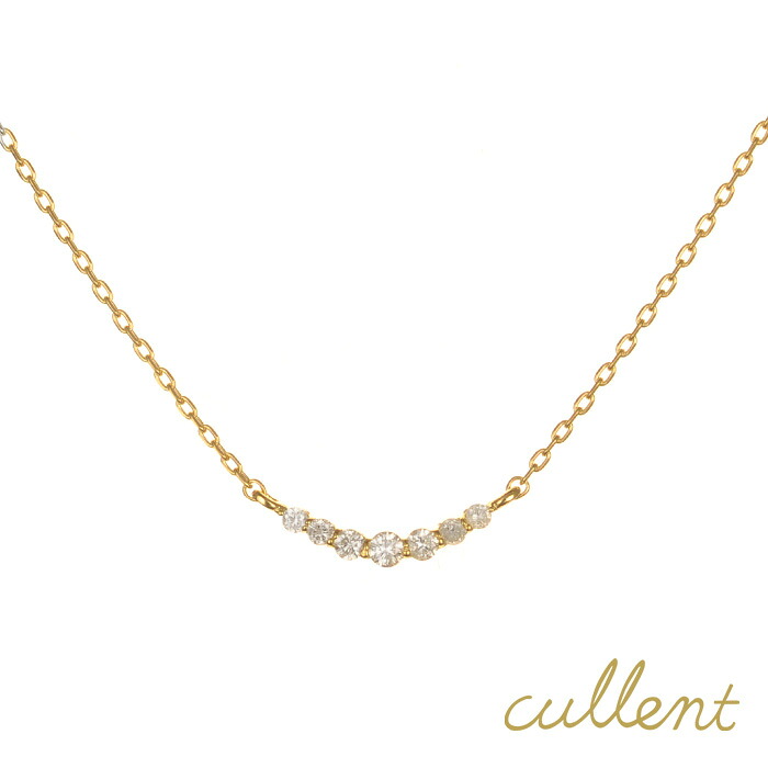 K18ダイヤモンドネックレス tender line ネックレス K18 18金 18k ゴールド ダイヤモンド ピンクゴールド ジュエリー アクセサリー おしゃれ レディース バー ライン 60,500円