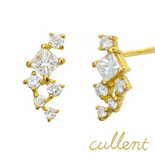 楽天市場】K18 ダイヤモンド ピアス Victoria ピアス K18 18金 18k