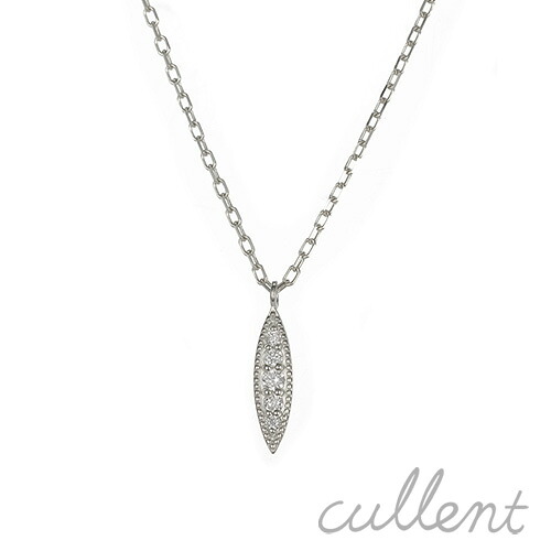 Pt900プラチナダイヤモンドネックレス coniferous ネックレス ペンダント Pt900 プラチナ ダイヤモンド リーフ 葉 クラシカル アンティーク レディース ジュエリー アクセサリー おしゃれ|K18ジュエリー cullent(カレン)