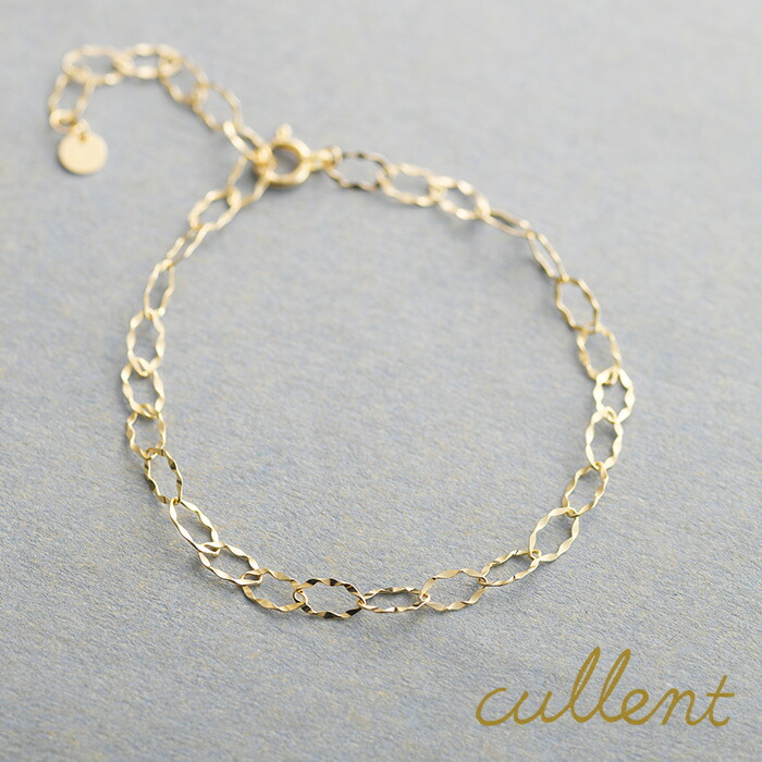 K18 ブレスレット ruffle 18金 18k ゴールド シンプル チェーン チェーンブレスレット ブレスレットチェーン 華奢 おしゃれ レディース ギフト 30代 40代 50代