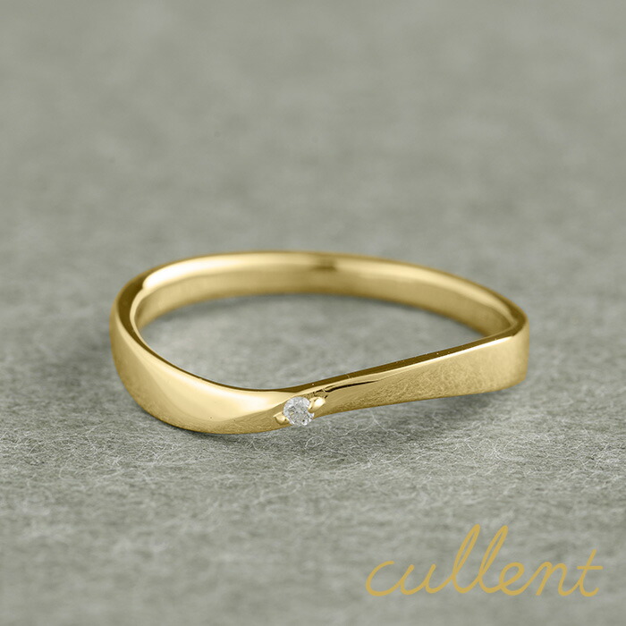 激安単価で 楽天市場 K18ダイヤモンドリング Iyashi L S 18金 ゴールド ペアリング マリッジリング 結婚指輪 ペア 重ね付け ファッションリング K18ジュエリー Cullent カレン 柔らかい Spectreaircraft Com