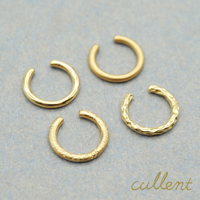 K18 イヤカフ simple 片耳 イヤーカフス イヤーカフ ノンホールピアス 18金 18k ゴールド ピンクゴールド イヤリング レディース メンズ 小ぶり 小さめ 小さい 地金 イヤリング