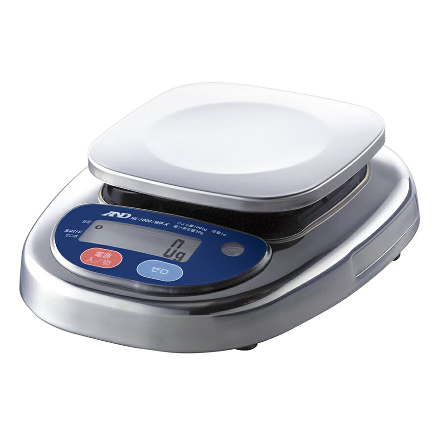 A＆D　防水・防塵デジタルスケール　HL-1000iWP-K　1kg　BHK-A5【メーカー直送品】【代引き決済不可】 [関連：エーアンドディ 業務用 検定付き デジタル はかり 秤 取引証明用 精密 計り] 14,630円