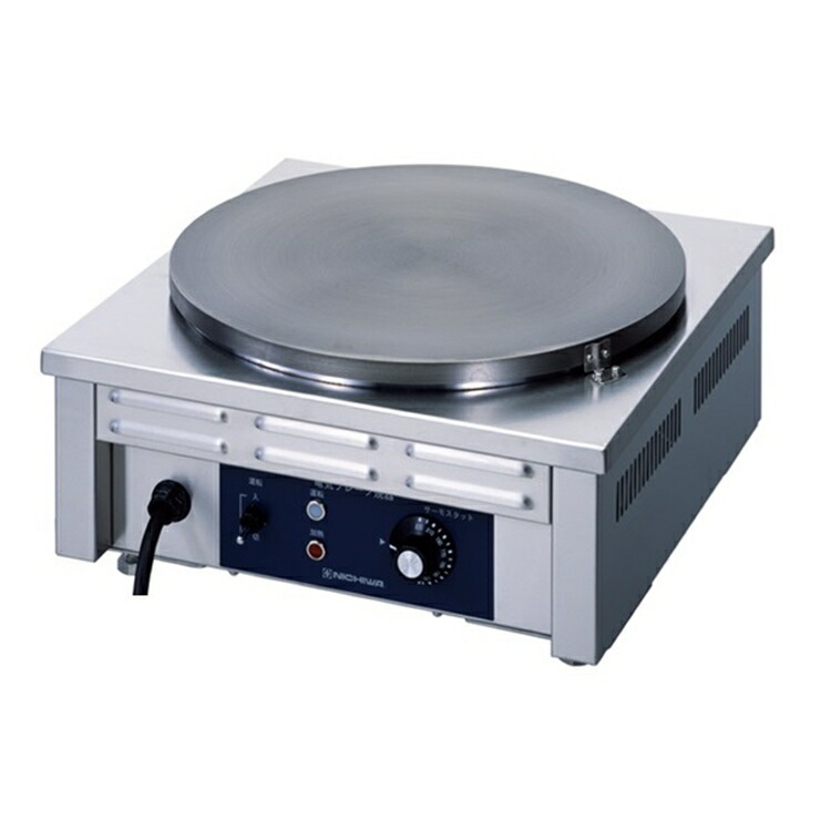 楽天市場】エイシン 電気式 クレープ焼器 EC-1000 GKL-03【メーカー