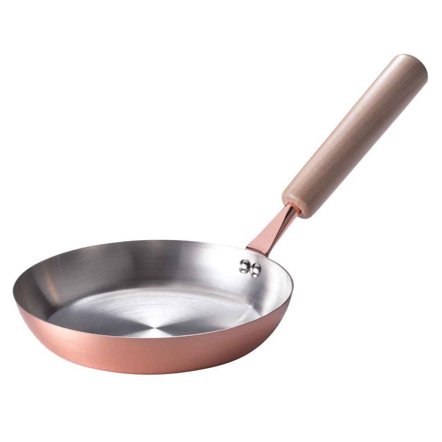 ふんわり銅のぱんけーきpan　16cm　No.4963　GPV-02 [関連：田辺金具 日本製 銅製 ミニ フライパン パンケーキ オムレツ ステーキ]