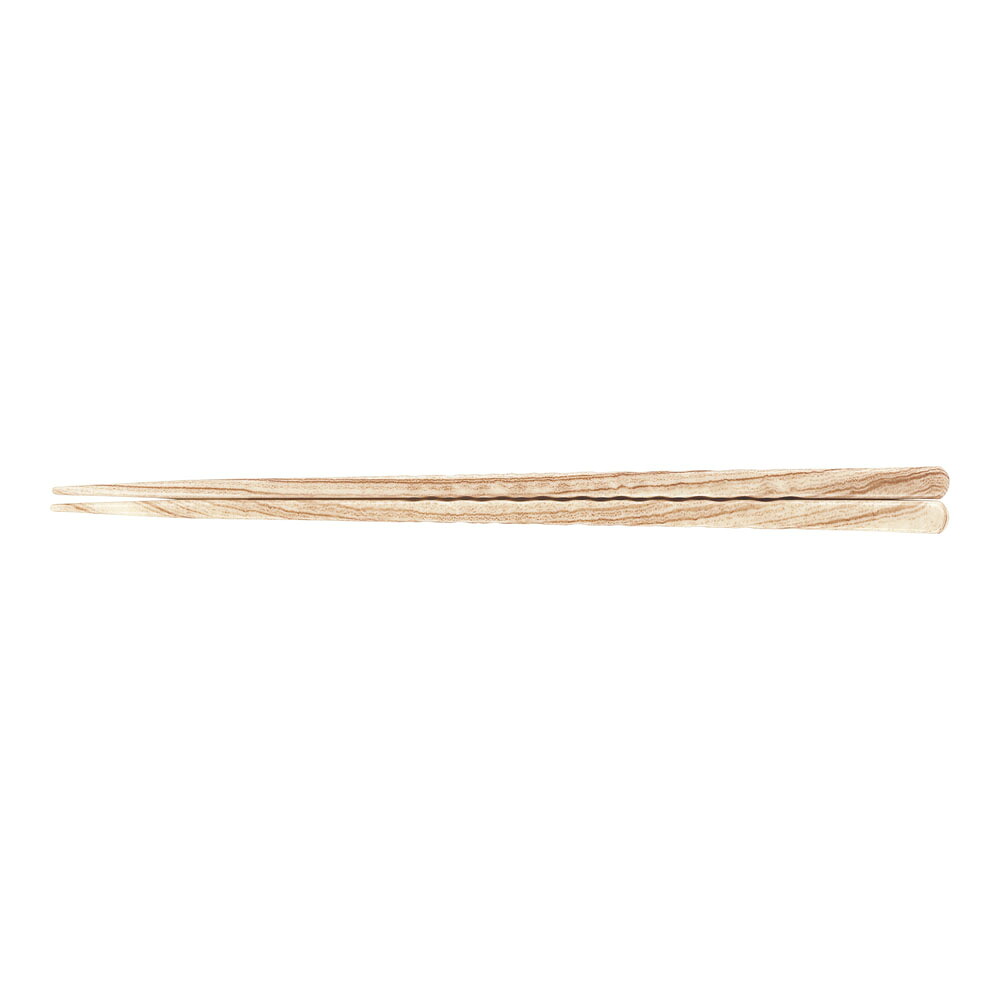 PBT　亀甲箸　白木調　22.5cm　10膳入　90000935　RHS-S3 [関連：福井クラフト やすらぎ 業務用 カトラリー 箸 食器洗浄機対応 消毒保管庫 電子レンジ対応]
