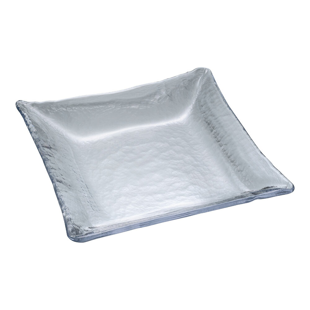 自遊　スクエア　04-149　XL　30.5cm　RZY-09 ［関連：吉沼硝子 業務用 日本製 食器 ガラス製 高級 角皿 プレート 和食器 和食 ホテル レストラン］