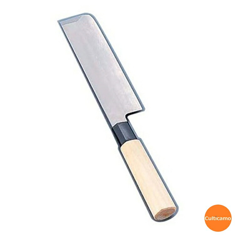 ステンレス鋼　防菌柄　薄刃　片刃　16.5cm　ABU-04[関連：丸井刃物研究所 業務用 プロ用 和包丁 農産 野菜 万能 庖丁]｜くるちかも　culticamo