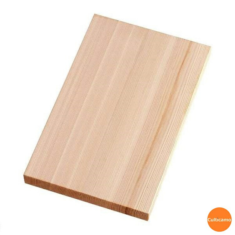 まな板　ひのき　張合　L　380ｘ220ｘ25　AMN-K4 ［関連：カネコ総業 天然木 コーティング まな板 日本製 国産 桧材 カッティングボード］