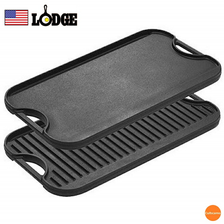 楽天市場】ロッジ キャストアイロン リバーシブルグリル/グリドル