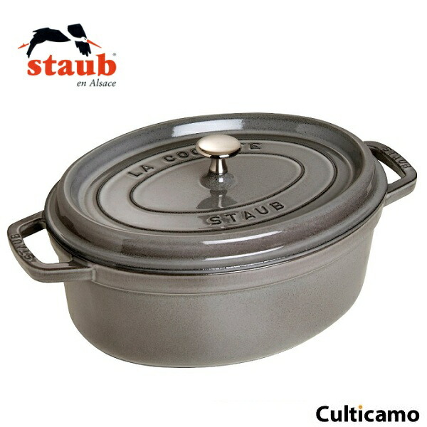 楽天市場】staub ストウブ ピコ・ココット オーバル 23cm ブラック