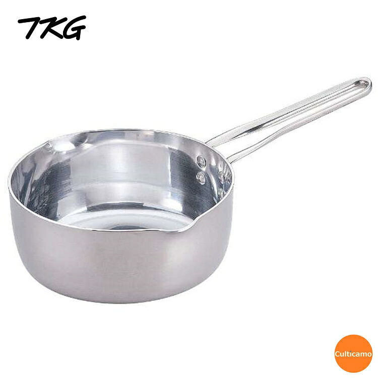 TKG　IH　2層クラッド　雪平鍋　24cm　AYK-85 [関連：業務用 電磁調理器対応 IH100V・200V対応 片手鍋 ゆきひら ステンレス 鍋]