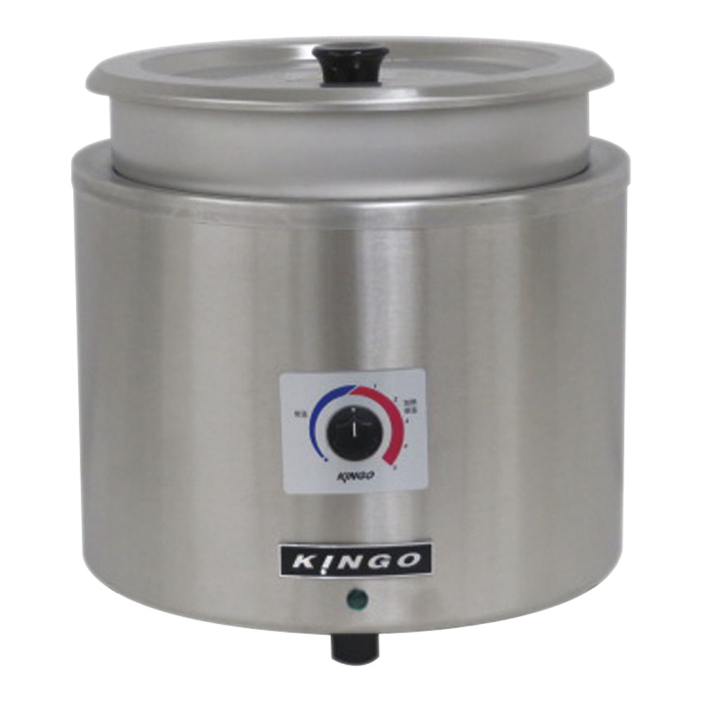 KINGO 湯煎式 明かり吸いものジャー D9001 11L DSC-26\u003cBR\u003e[かかわり合い：キンゴー 御勤め用 客あしらい装具 フードウォーマー 吸いもの湯沸かし スープウォーマー 旅人宿 食べ物屋 ビュッフェ バイキング]