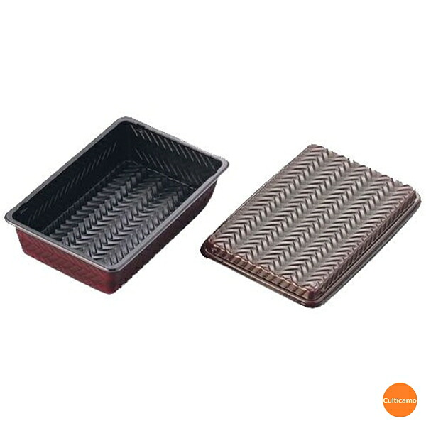 アジロ弁当　蓋付き　大　50セット入　XAZ-50[関連:タカギ産業 ミリオン 業務用 消耗品 包装資材 使い捨て テイクアウト 容器 包材 持ち帰り 弁当]｜くるちかも　culticamo 8,026円