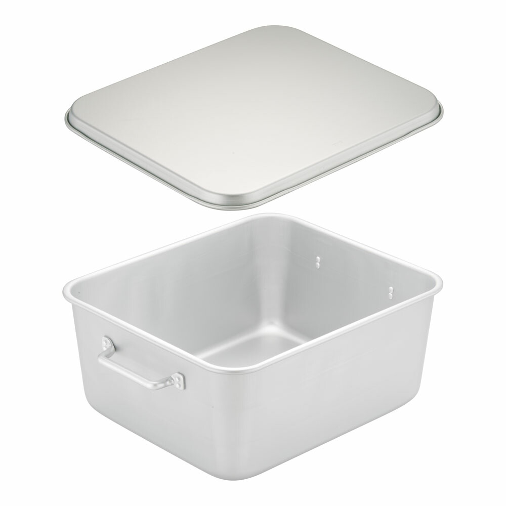 給食のパン 箱 楽天市場】【終売】アルマイト プレス製給食用パン箱(蓋付) 260-A 40個