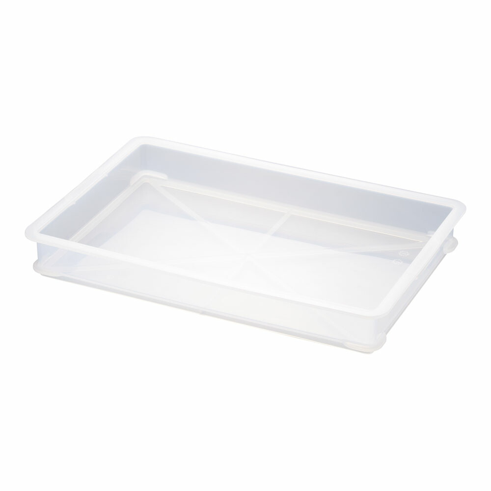 サンコー　PP番重　半透明　B型　ABV-A3［関連：三甲 SANKO 業務用 乳半 ばんじゅう バット コンテナ］画像