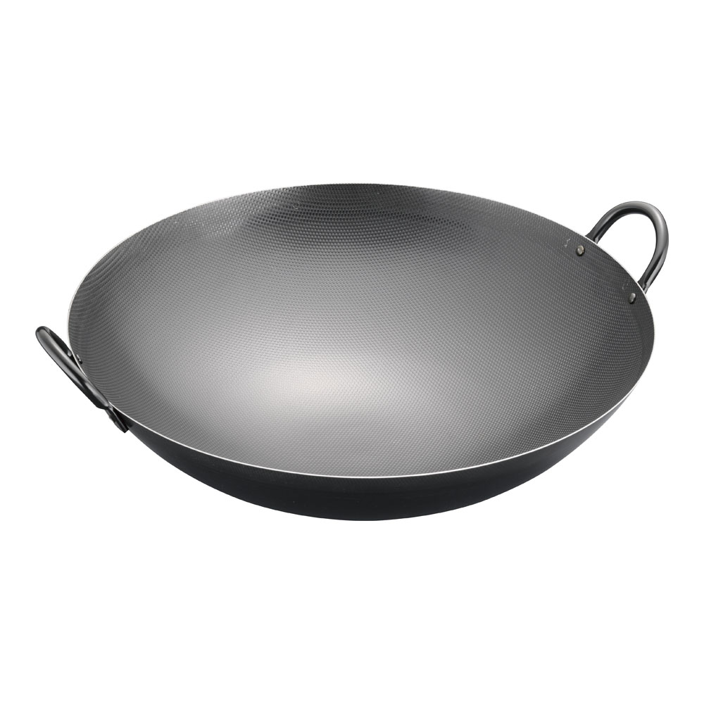 中華鍋　スーパーエンボス加工　超鉄鍋　39cm　ATY-76 [関連：TKG 遠藤商事 業務用 料理道具 中華料理 日本製 鍋 特殊加工 鉄 両手鍋 中華用品]
