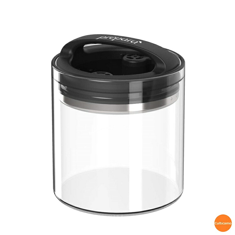 イヴァーク　キャニスター　スリムハンドル　16oz　3021　450ml　AKY-74 [関連：PREPARA プレパラ evok アメリカ ブランド ガラス 保存容器 食品保存 おしゃれ ガラス 瓶 お菓子 コーヒー 調味料 小物入れ]