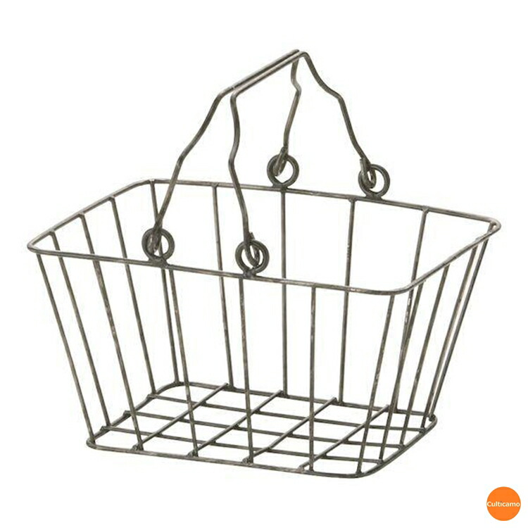 楽天市場】アンティーク ワイヤー 店内カゴ 中 55-64 ATV-78[関連