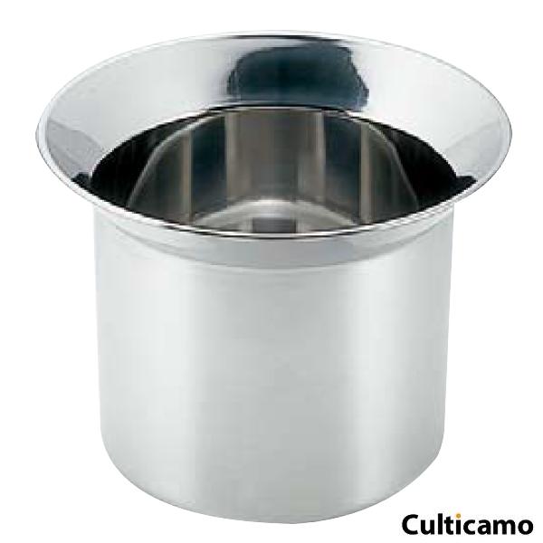 18-8　中華カス入れ　33cm　ATY-77 ［関連：大屋製作所 クローバー 業務用 本格 中華用品 日本製 オイルポット ガラ入れ 油受け］