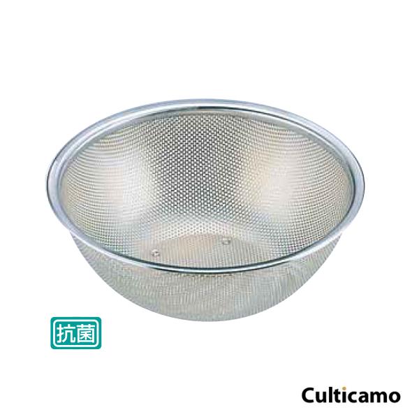 IKD　18-8　抗菌メッシュボール　27cm　ABC-38 ［関連：IKEDA 業務用 料理道具 下ごしらえ パンチング ボウル ざる ザル］