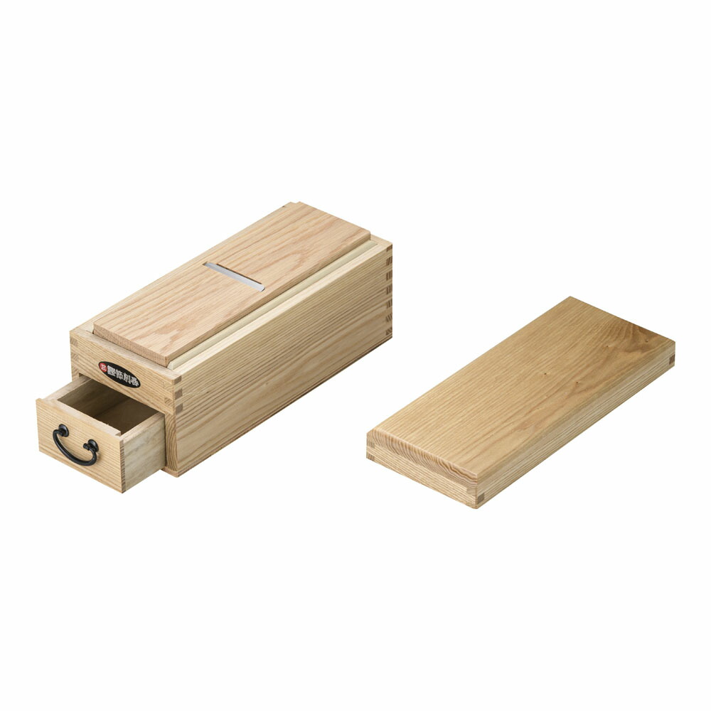 木製 御役目用かつ箱 いろり端 旨味 BKT-05[かかわり合い：小柳工業 御役目用 膳立て小物 日本製 出汁 かつお節 鰹節 削り器 日本食 煮炊き 食べ物屋]